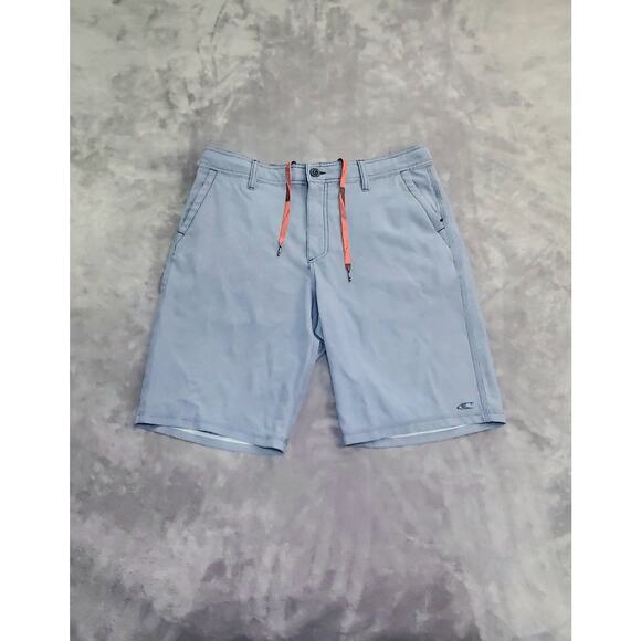 O'Neill Men’s Size 32 Gray Casual Shorts Surfer 4-pockets Embroidered Logo C4-29 - Picture 1 of 10